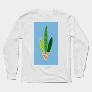 Lulav Light Blue Print Long Sleeve T-Shirt